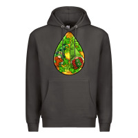 Smoke st.patrick's teardrop earrings Premium Hoodie - FaDigitalArtStudio