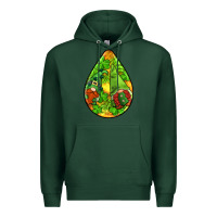 Sports Green st.patrick's teardrop earrings Premium Hoodie - FaDigitalArtStudio