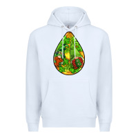 White st.patrick's teardrop earrings Premium Hoodie - FaDigitalArtStudio