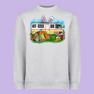 Easter Day Camper Heavyweight Sweatshirt Designed By Oliviacreatesart