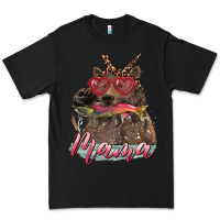 Black Mother's Day Glasses Leopard Bandana Mama Bear Hunting Fish Premium Tee - RanaPortraitStore