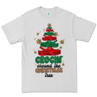 Dove Grey crocin around the christmas tree Premium Tee - MaliasSmallBusiness