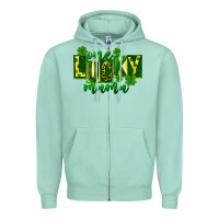Seafoam one lucky mama st patricks Zipper Hoodie - FaDigitalArtStudio