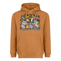 Meerkat Happy Easter Heavyweight Hoodie - CowhideDigitalArt