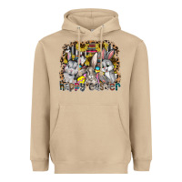 Mushroom Happy Easter Heavyweight Hoodie - CowhideDigitalArt
