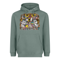 Sage Happy Easter Heavyweight Hoodie - CowhideDigitalArt