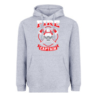 Heather Grey fire captain firefighter fireman job Heavyweight Hoodie - tuanDangUi