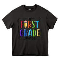 Asphalt 1st grade vibes Heavy Core Tee - MaliasSmallBusiness