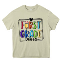 Mossy 1st grade vibes Heavy Core Tee - MaliasSmallBusiness