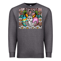Charcoal Heather easter Premium Sweatshirt - CowhideDigitalArt