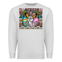 Dove Grey easter Premium Sweatshirt - CowhideDigitalArt