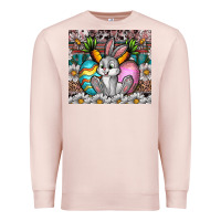 Pale Pink easter Premium Sweatshirt - CowhideDigitalArt