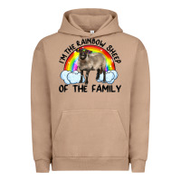 Pigment Burro i'm the rainbow sheep of the family suffolk sheep black face sheep Urban Hoodie - Artiststas