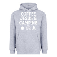 Heather Grey camp camping camper campfire campsite hiking gift Heavyweight Hoodie - tuanDangUi