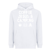 White camp camping camper campfire campsite hiking gift Heavyweight Hoodie - tuanDangUi