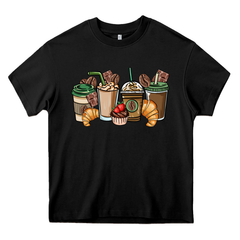 Coffee Coffee Cups Heavy Core Tee by NancyCooperArtShop | Teevron
