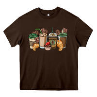 Chocolate Brown coffee coffee cups Heavy Core Tee - NancyCooperArtShop
