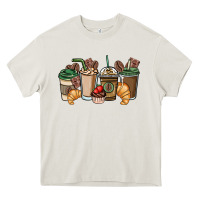 Cream coffee coffee cups Heavy Core Tee - NancyCooperArtShop