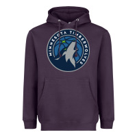 Plum the timberwolves Heavyweight Hoodie - tuanDangUi