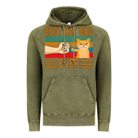 Vintage Olive Best Cat Dad Ever Vintage Hoodie - Bettercallsaul