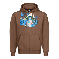 Chestnut let it snow christmas Zipper Hoodie - FaDigitalArtStudio