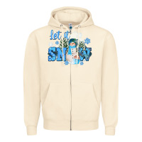 Sandshell let it snow christmas Zipper Hoodie - FaDigitalArtStudio