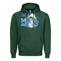 Sports Green let it snow christmas Zipper Hoodie - FaDigitalArtStudio