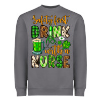 Storm St. Patrick's Safety first drink with a Nurse Heavyweight Sweatshirt - OliviaCreatesArt