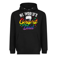 Black 1 worlds gayest dad funny fathers day lgbt pride r Heavyweight Hoodie - tuanDangUi