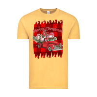 Vintage Mustard Merry Christmas Y'all Truck Vintage Tee - Bettercallsaul