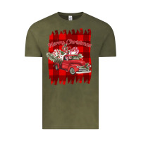 Vintage Olive Merry Christmas Y'all Truck Vintage Tee - Bettercallsaul