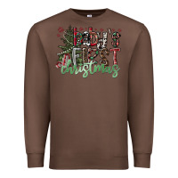 Chestnut Baby's First Christmas Premium Sweatshirt - CowhideDigitalArt