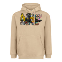 Mushroom Happy Easter Heavyweight Hoodie - CowhideDigitalArt