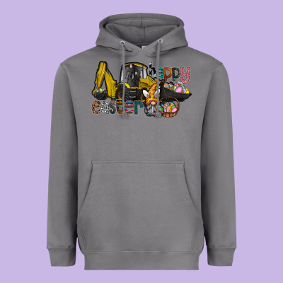 Happy Easter Heavyweight Hoodie Designed By Cowhidedigitalart