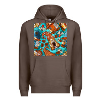 Coffee coffee and barista gnomes with glitter seamless pattern bbs Premium Hoodie - BundleAndBundleShop
