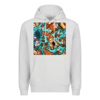 Dove Grey coffee and barista gnomes with glitter seamless pattern bbs Premium Hoodie - BundleAndBundleShop