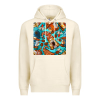 Tofu coffee and barista gnomes with glitter seamless pattern bbs Premium Hoodie - BundleAndBundleShop