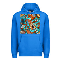 True Royal coffee and barista gnomes with glitter seamless pattern bbs Premium Hoodie - BundleAndBundleShop