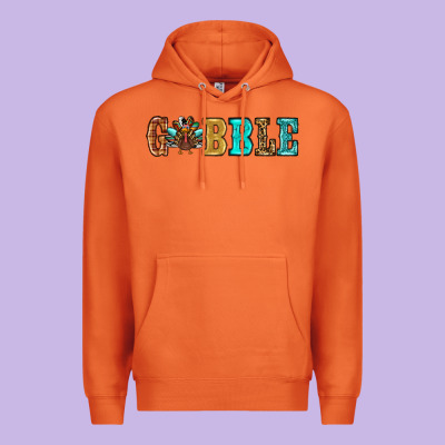 Gobble Thanksgiving Turkey Premium Hoodie Designed By Ranaportraitstore