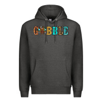 Charcoal Heather gobble thanksgiving turkey Premium Hoodie - RanaPortraitStore