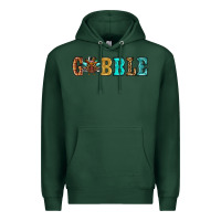 Sports Green gobble thanksgiving turkey Premium Hoodie - RanaPortraitStore
