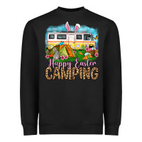 Black Happy Easter camping Heavyweight Sweatshirt - OliviaCreatesArt