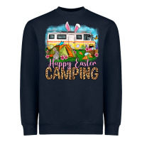 Navy Happy Easter camping Heavyweight Sweatshirt - OliviaCreatesArt