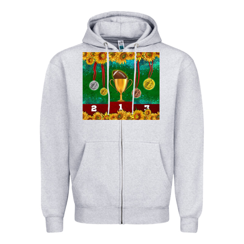 American Football Trophy Cup And Medal Tumbler Zipper Hoodie by BundleAndBundleShop | Teevron