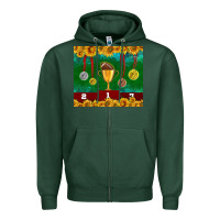Sports Green american football trophy cup and medal tumbler Zipper Hoodie - BundleAndBundleShop