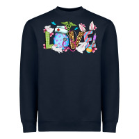 Navy Love Nurse Easter Heavyweight Sweatshirt - OliviaCreatesArt