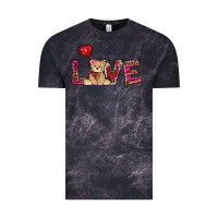 Cloud Black valentines day tedybear love Vintage Tee - RanaPortraitStore