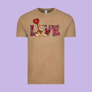 Valentines Day Tedybear Love Vintage Tee Designed By Ranaportraitstore