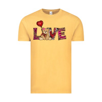 Vintage Mustard valentines day tedybear love Vintage Tee - RanaPortraitStore