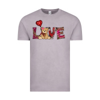 Vintage Zinc valentines day tedybear love Vintage Tee - RanaPortraitStore